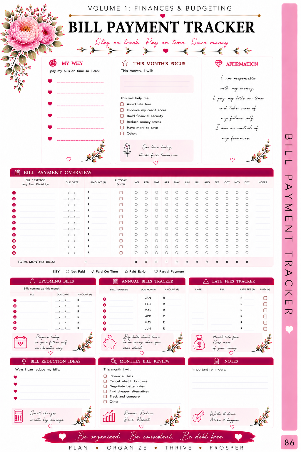 Mom Life Planner - Volume 1 - Finances and Budget