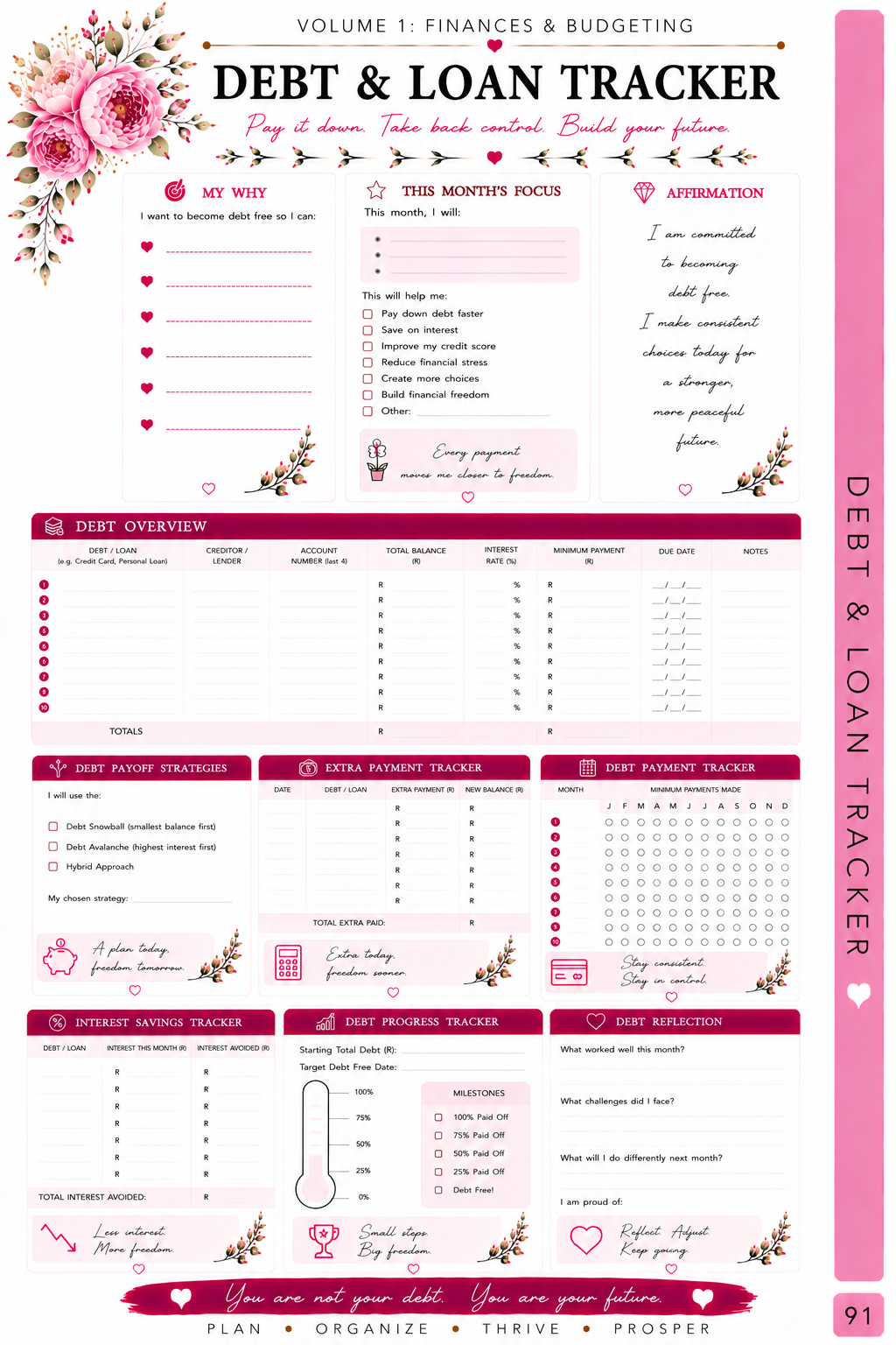 Mom Life Planner - Volume 1 - Finances and Budget