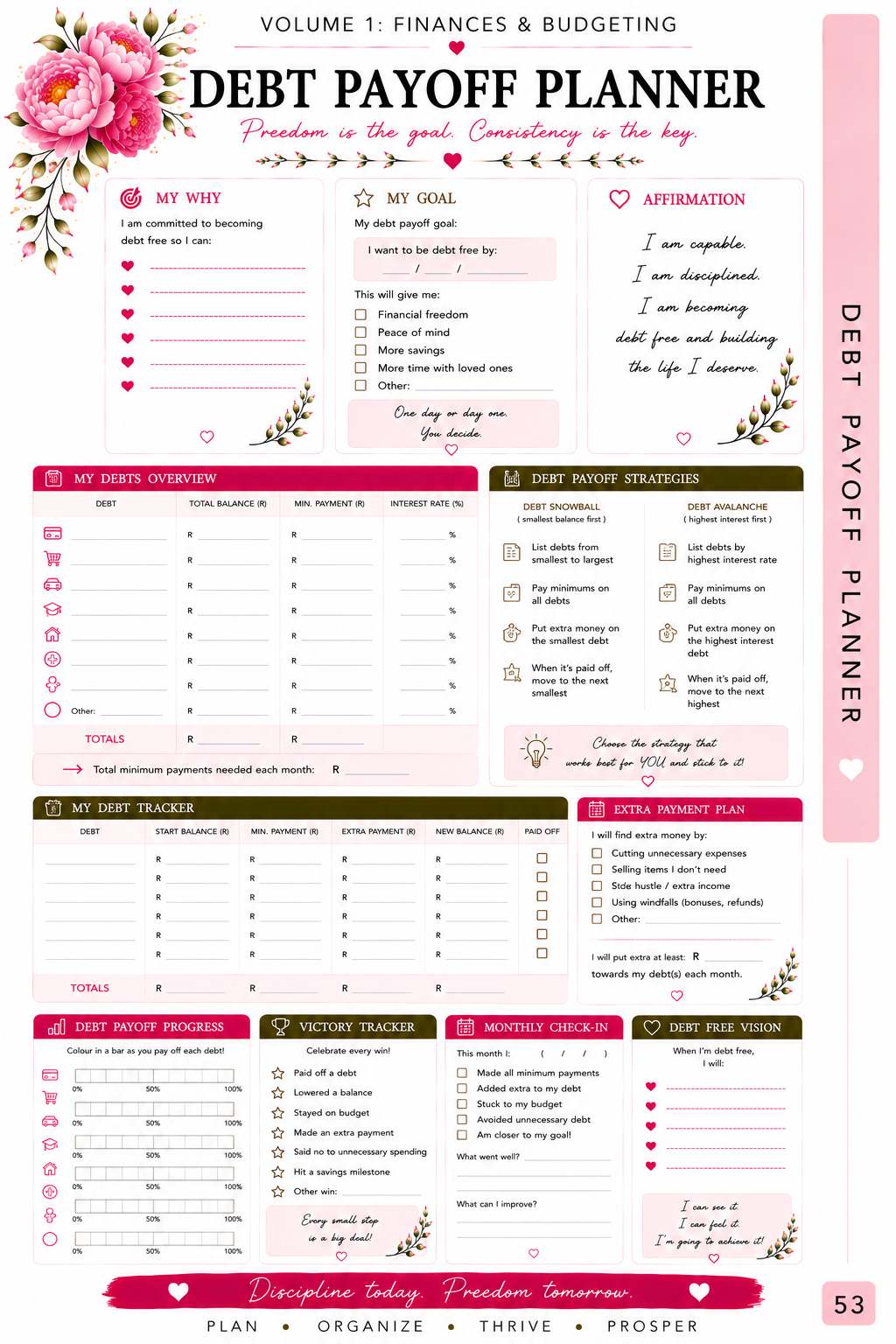 Mom Life Planner - Volume 1 - Finances and Budget