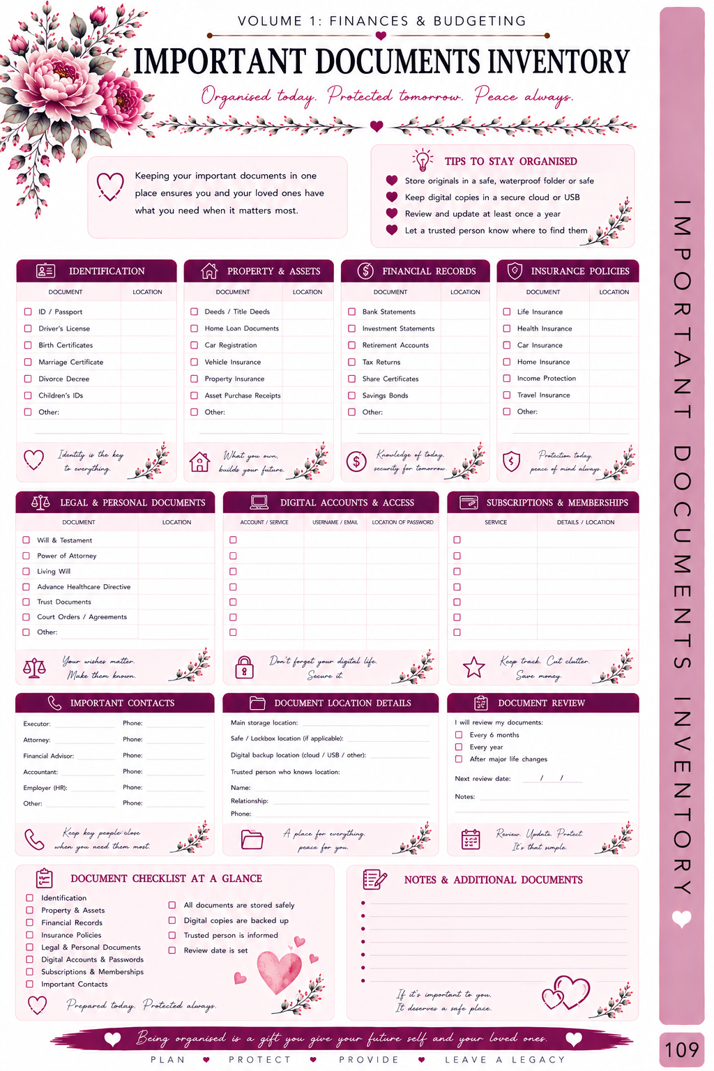 Mom Life Planner - Volume 1 - Finances and Budget