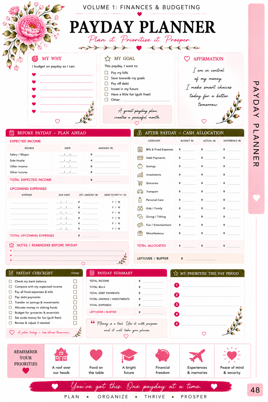 Mom Life Planner - Volume 1 - Finances and Budget