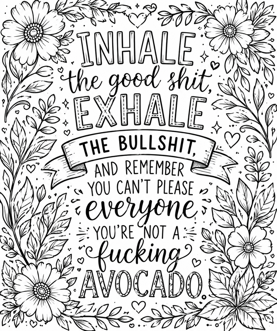 Printable Colouring Pages for Moms - Funny Sassy Adult Coloring Book PDF Instant Download