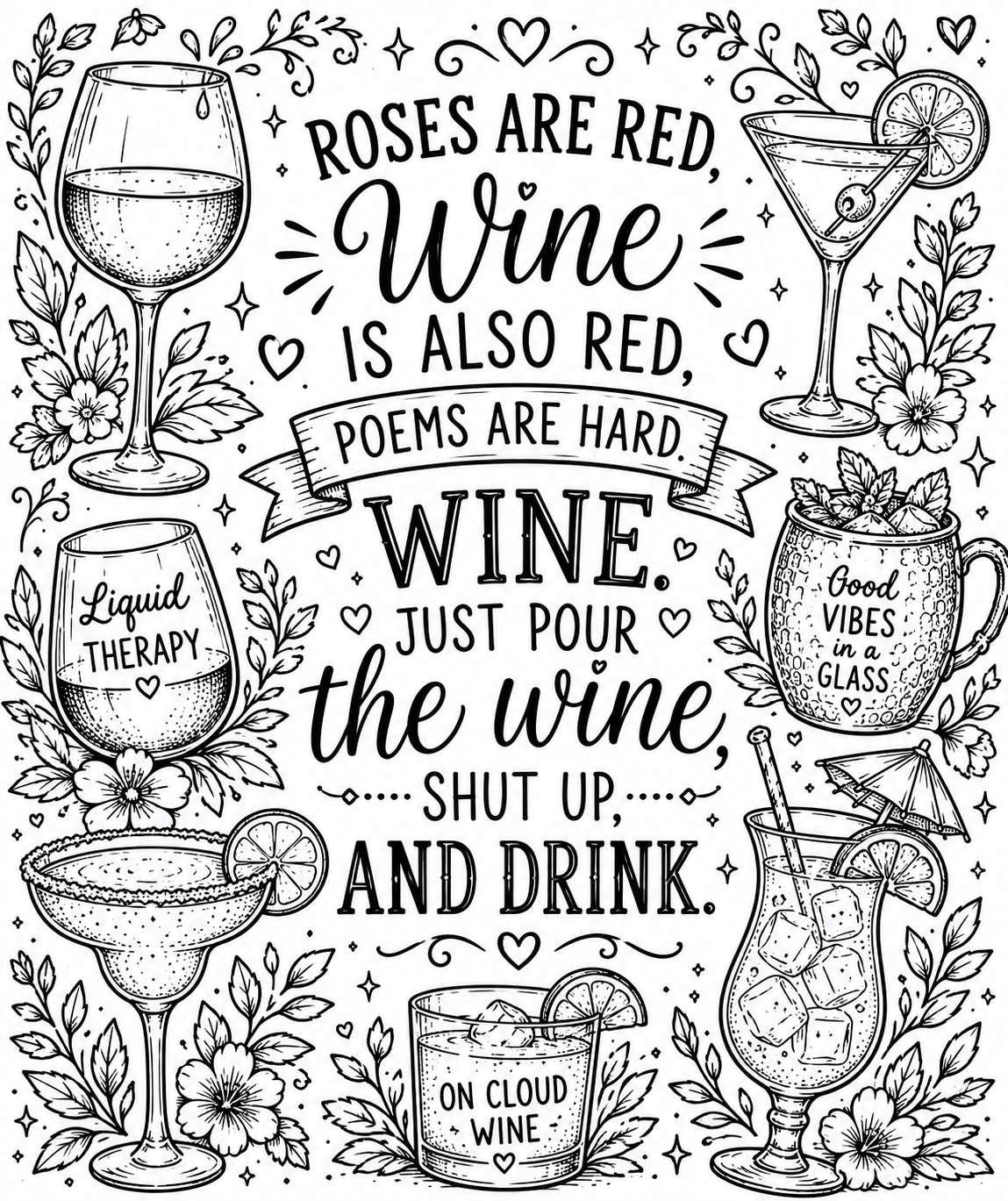 Printable Colouring Pages for Moms - Funny Sassy Adult Coloring Book PDF Instant Download