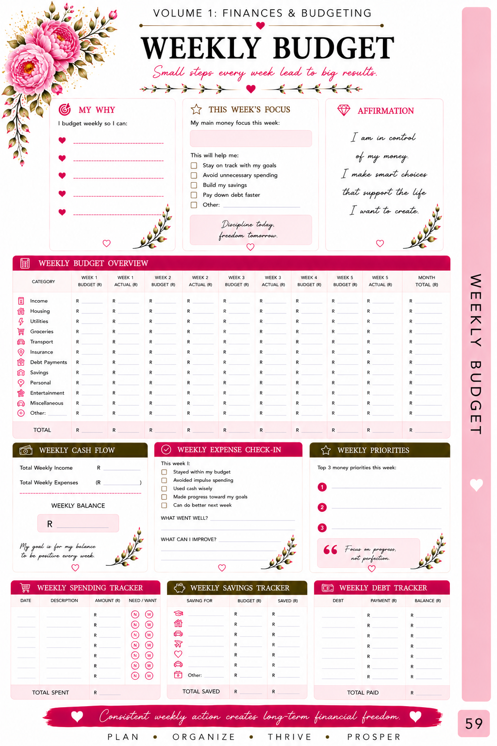 Mom Life Planner - Volume 1 - Finances and Budget